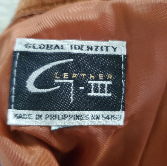 GLOBAL IDENTITY leather rust-colored skirt size 6 - Picture 4 of 6